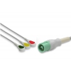 Kabel kompletny EKG do Datascope / Mindray / Fukunda, 3 odprowadzenia, zatrzask, wtyk 12 pin